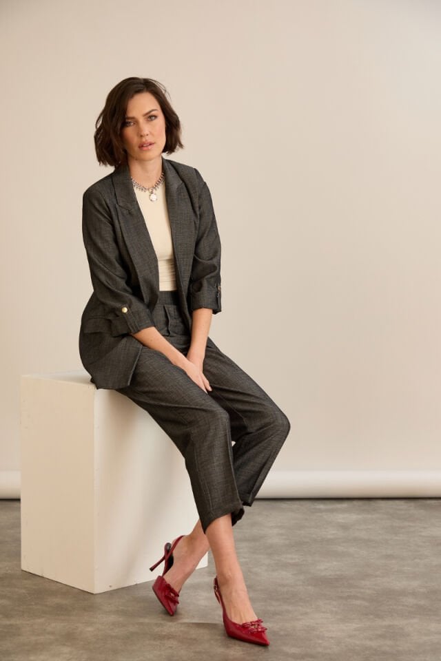 Kot Görünümlü Blazer Ceket