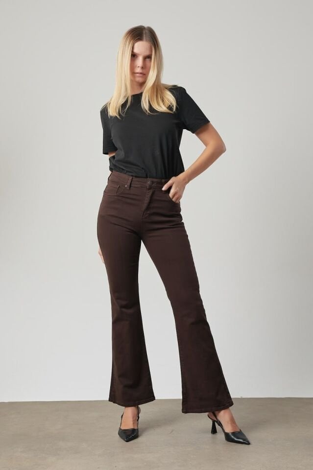 Acı Kahverengi İspanyol Jean