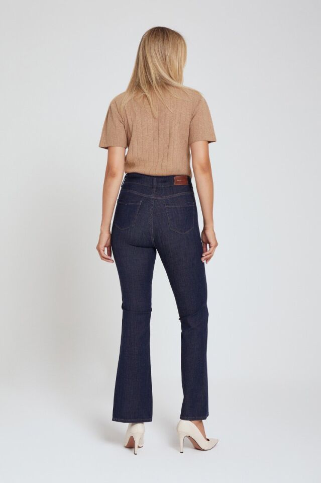 Koyu Lacivert İspanyol Jean