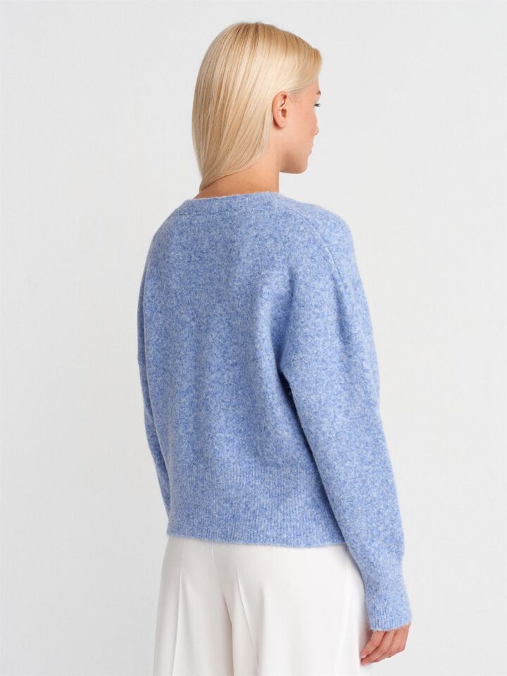 Yaka Yün Karışımlı Kazak