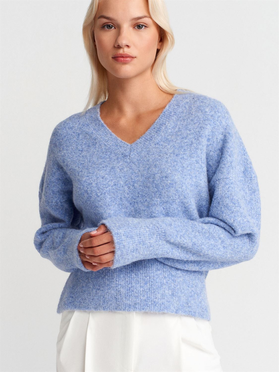 Yaka Yün Karışımlı Kazak