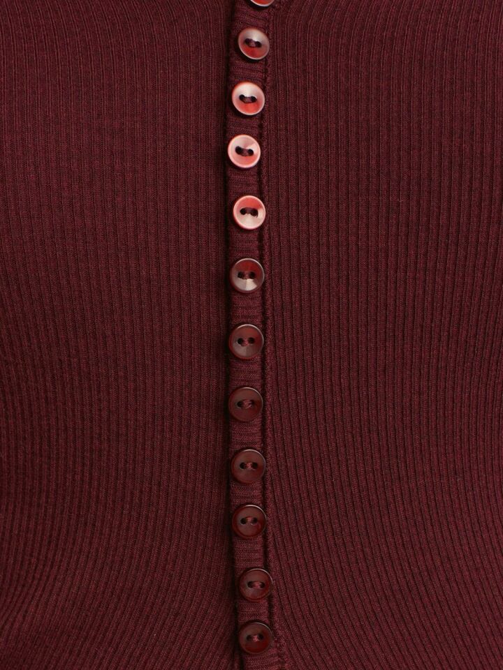 Düğme Detaylı Büzgülü Top